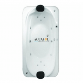 Banheira Retangular Alpínia Master Dupla em Gel Coat*