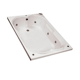 Banheira Retangular Dupla Ascoli Master em Gel Coat