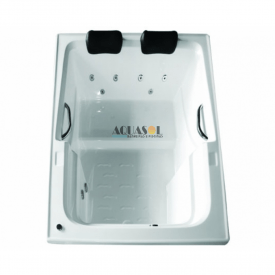 Banheira Retangular Calla Dupla Master em Gel Coat