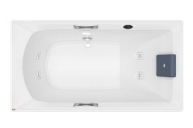 Banheira Retangular Carina Single G2 Young em Acrílico