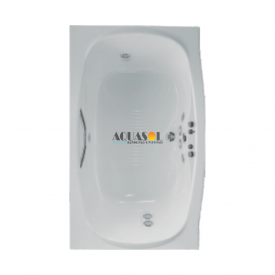 Banheira Retangular Dupla Cielo Master em Gel Coat