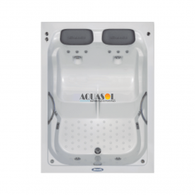 Banheira Retangular Dupla Siesta MS Master em Gel Coat