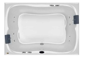 Banheira Retangular Espree Box Designer Dupla em Acrílico