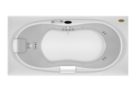 Banheira Retangular Eura Designer em Acrílico