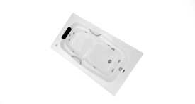 Banheira Retangular Florença em Gel Coat