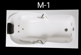 Banheira Retangular M1 em Gel Coat Padrão