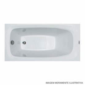 Banheira Imersão Retangular Marbella 1000 em Gel Coat