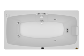 Banheira Retangular Mysia G1 Plus Young em Acrílico