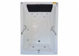 Banheira Retangular Primavera Dupla Master em Gel Coat