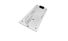 Banheira Retangular Turim em Gel Coat