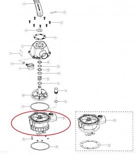 Base do cabeçote do filtro Nautilus F280/f300