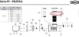 Oring do Pré-Filtro do Motor de Piscina Dancor