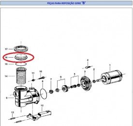 Tampa Acrílico do Motor de Piscina Modelo B Jacuzzi