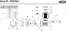 Cesto do Pré Filtro PF-22 do Motor de Piscina Dancor
