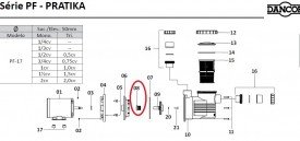 Selo Mecânico 3/4cv do Motor para Piscina Dancor