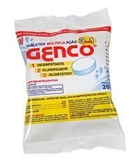 Cloro Tablete para Piscinas Genco Múltipla Ação 200g