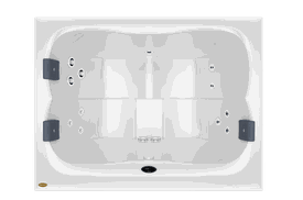 Combo 03 Mini Spa Quadrado Terrace Jacuzzi em Acrílico com CLEARRAY + Capa térmica de Brinde