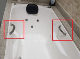 Conjunto de Alças de Apoio Cromadas para banheiras Aqualax*