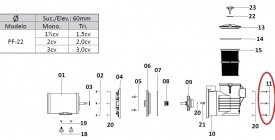 Parafuso Sextavado para Motor de Piscina Dancor PF-22