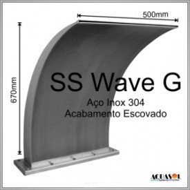 Cascata Wave Grande em Aço Inox 304