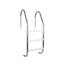 Escada Aço Inox com 3 Degraus Anatômico para Piscinas