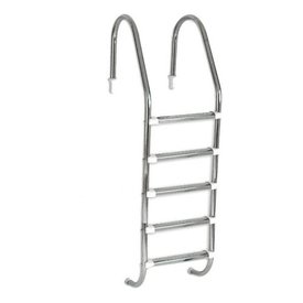 Escada Aço Inox com 5 Degraus Inox Anatômico para Piscinas