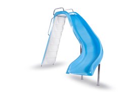 Escorregador Curvo em Fibra para Piscinas