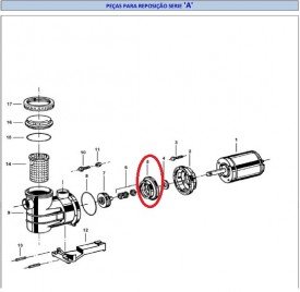Bracket do Motor para Piscinas Modelo A Jacuzzi