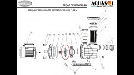 Rotor da Motobomba para Piscinas Jacuzzi Modelo 1F