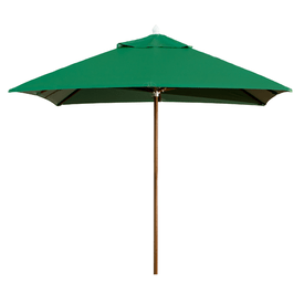 Guarda-sol Tipo Italiano Ombrelone Quadrado Em Madeira e Bagum Liso