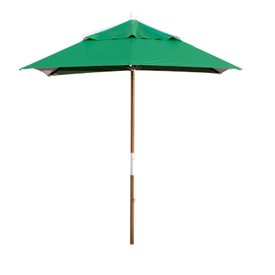 Guarda-sol Tipo Italiano Ombrelone Quadrado Linha Clássica Em Madeira Solaris