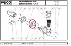 Intermediaria do Motobomba Veico