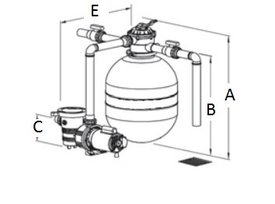 Filtro de Areia para SPA Mondialle