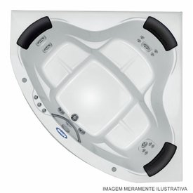 Banheira de Canto Serena Slim em Acrílico