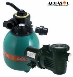 Filtro para Piscina 13 Mil até 26 Mil Litros Dancor DRF 11 e Bomba 1/4cv