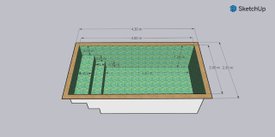 Piscina 4,30 X 2,30 em Cerâmica RTL-4