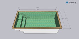 Piscina 5,30 X 2,60 em Cerâmica RTL-5