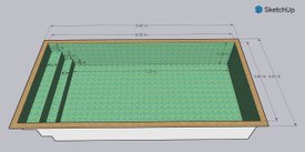 Piscina 8,40 X 4,20 em Cerâmica RTL-8