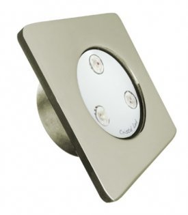 Refletor Led 25W inox Mini Quadra para Piscinas