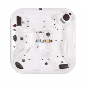 Spa Quadrado Aurora Slim em Gel Coat