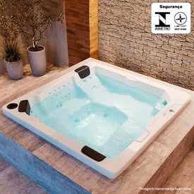Spa Hidromassagem Quadrado Toledo Slim em Gel Coat