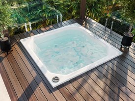 Spa Quadrado Cádiz Linha INNOVA em Gel Coat 220V Bifásico