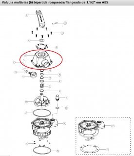 Tampa da Válvula Seletora do Filtro Nautilus