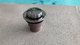 Válvula de Saída em Acabamento Inox para Banheiras