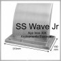 Cascata em Aço Inox 307 Wave Junior com 37 cm
