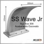 Cascata em Aço Inox 307 Wave Junior com 37 cm