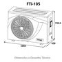 Aquecedor Bomba de Calor Fromtherm FTi 105 (trocador de calor piscina)