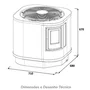 Aquecedor Bomba de Calor Piscinas FT-80 Fromtherm