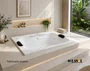 Banheira de Hidromassagem Retangular Avola em Gel Coat - Aquasol *
