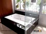 Banheira de Hidromassagem Retangular Dupla Ascoli em Gel Coat - Aquasol